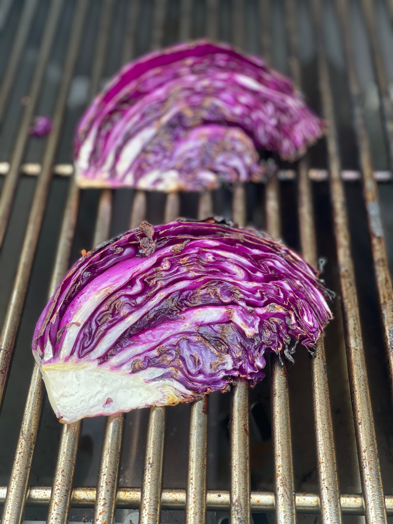 Grilled Red Cabbage with Magic Green Sauce